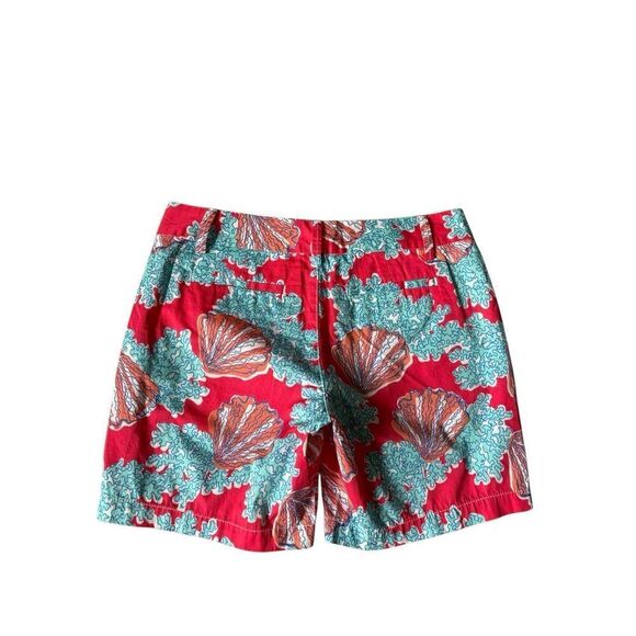 NEW Lilly Pulitzer Jayne Shorts size 2 Watermelon Red Blue Coral Coastal - Picture 3 of 15